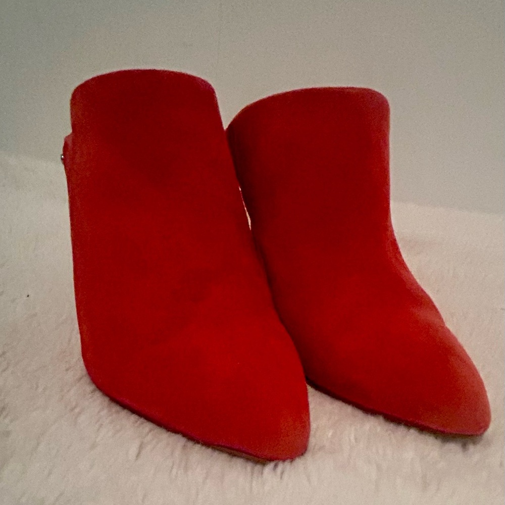 Sam Edelman Red Suede Mules - Picture 4 of 10